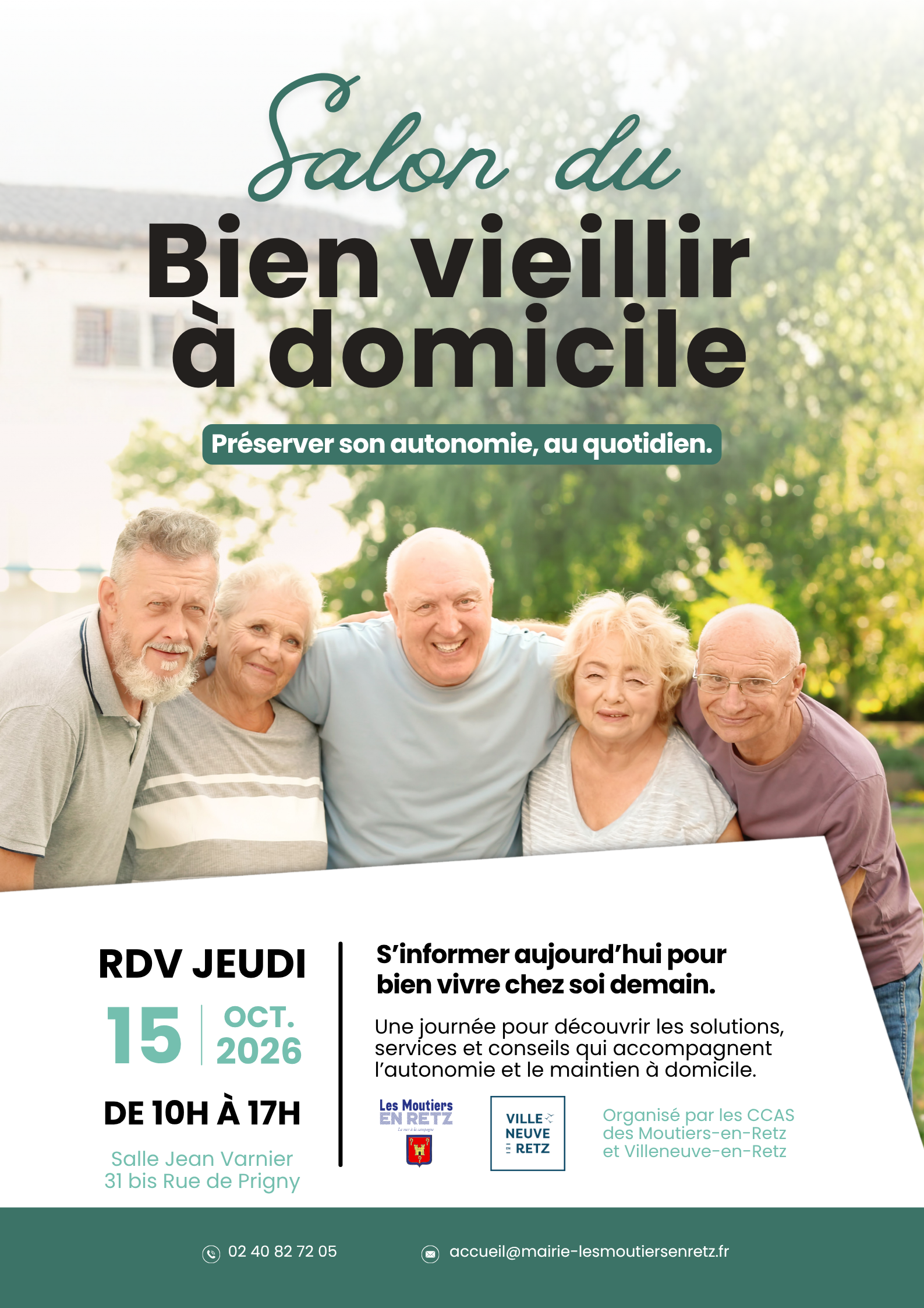 15.10.2026 - Salon du Bien Vieillir à Domicile - Moutiers en Retz